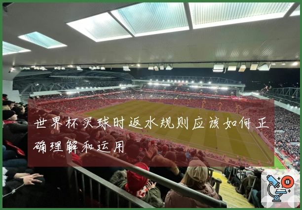 世界杯买球时返水规则应该如何正确理解和运用